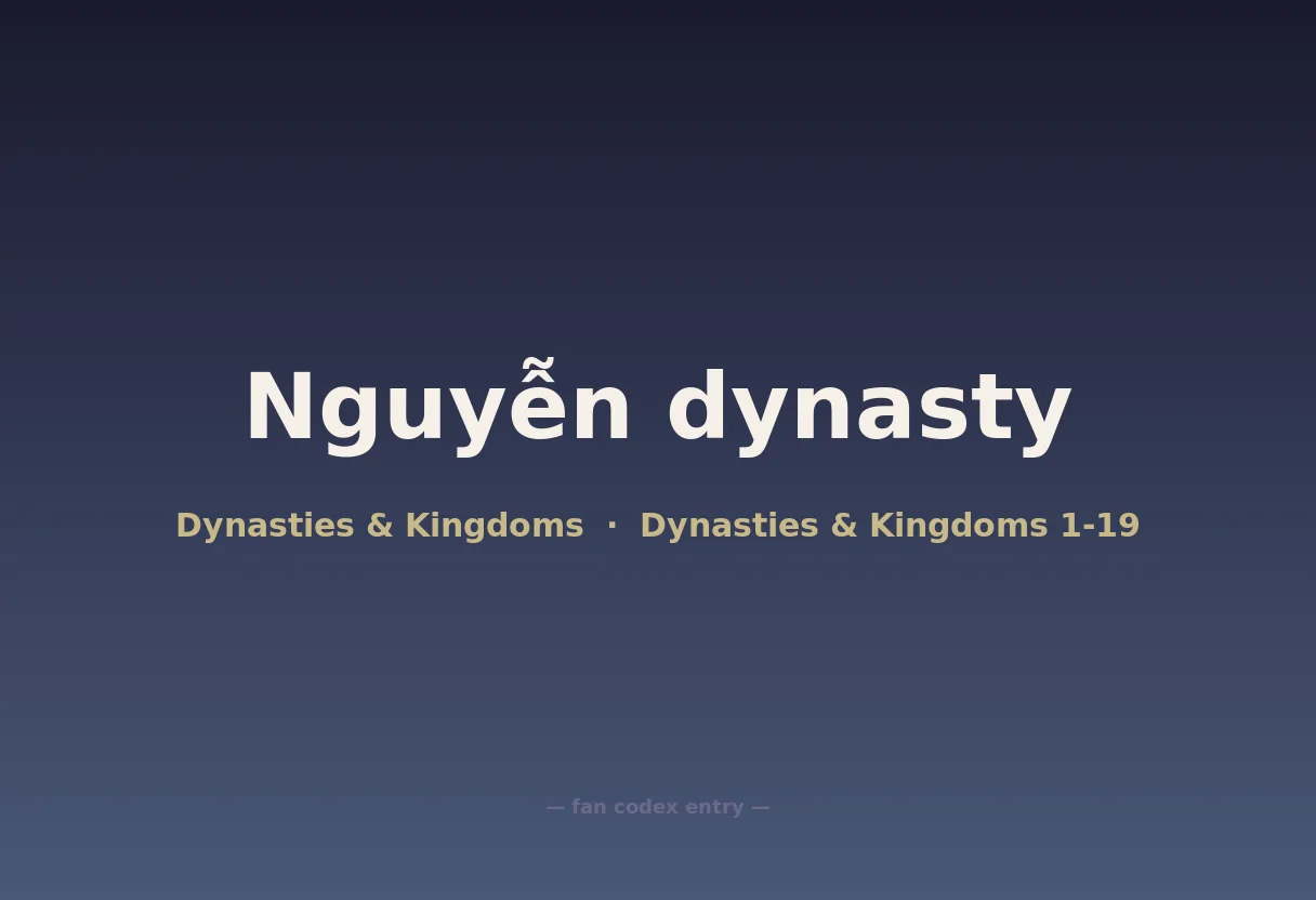 Nguyễn dynasty
