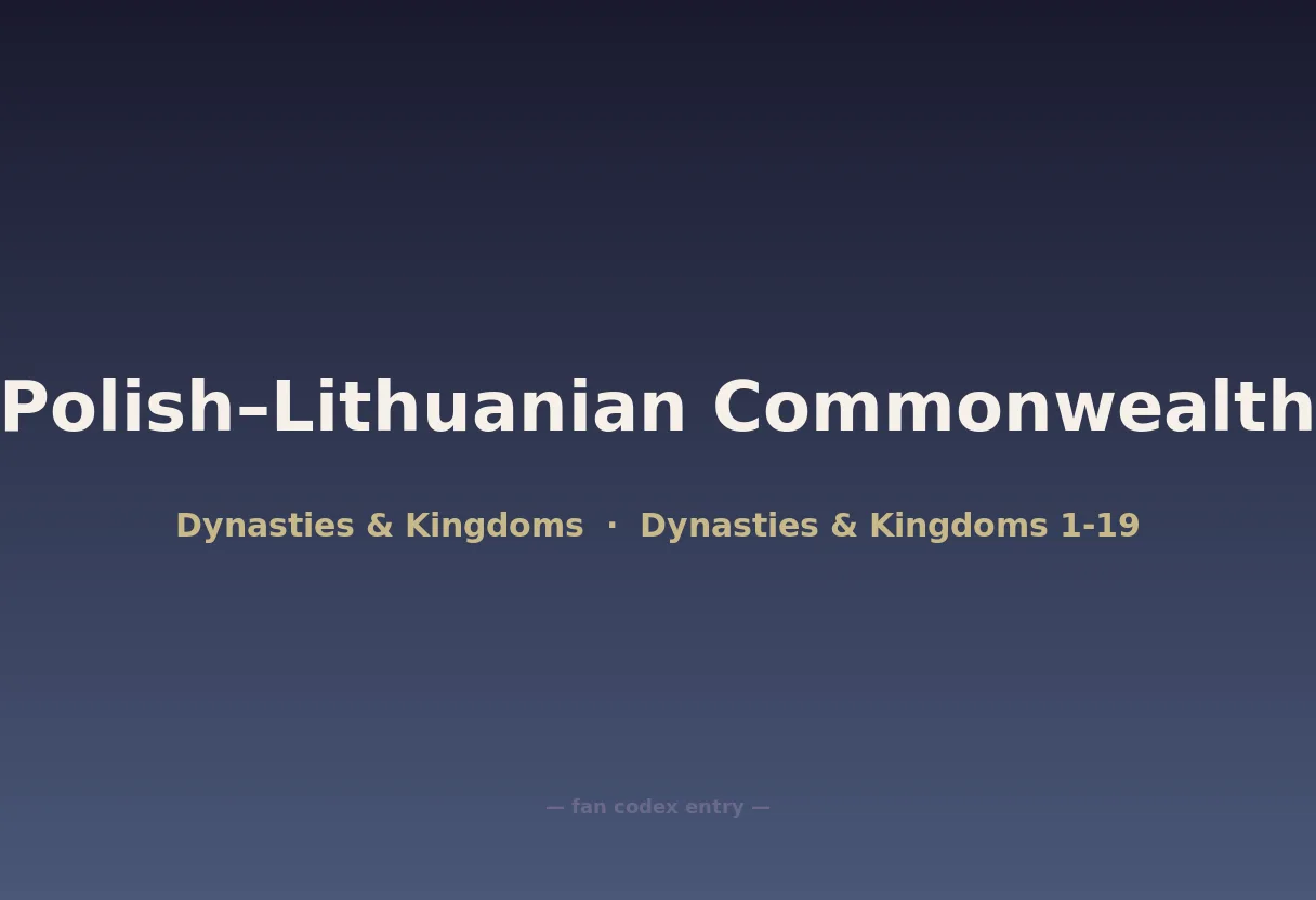 Polish–Lithuanian Commonwealth